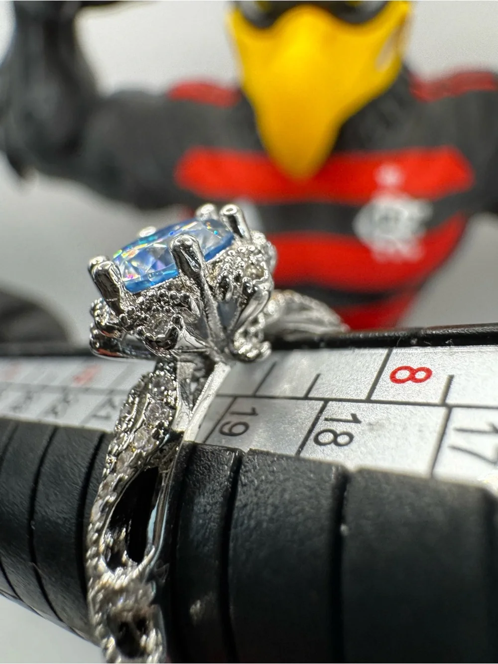 Moissanite 1.0ct Ice Blue Ring - Men Accessories